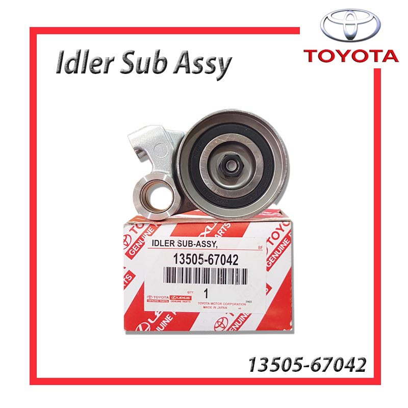 Genuine Toyota Idler Sub Assy Tensioner Bearing Fortuner Hiace