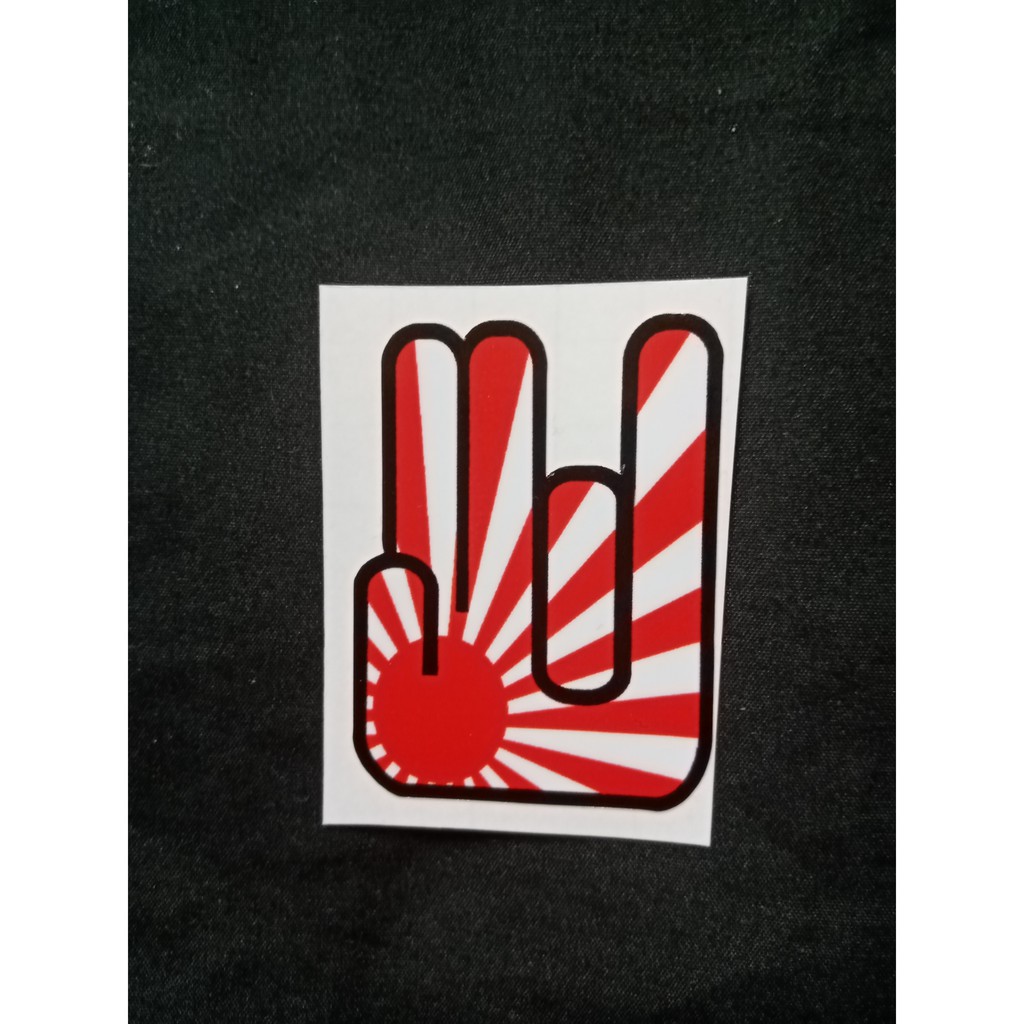 JDM HAND Laminated Sticker Shopee Philippines