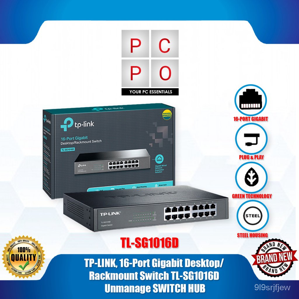 Tp Link Port Gigabit Desktop Rackmount Switch Tl Sg D Unmanage