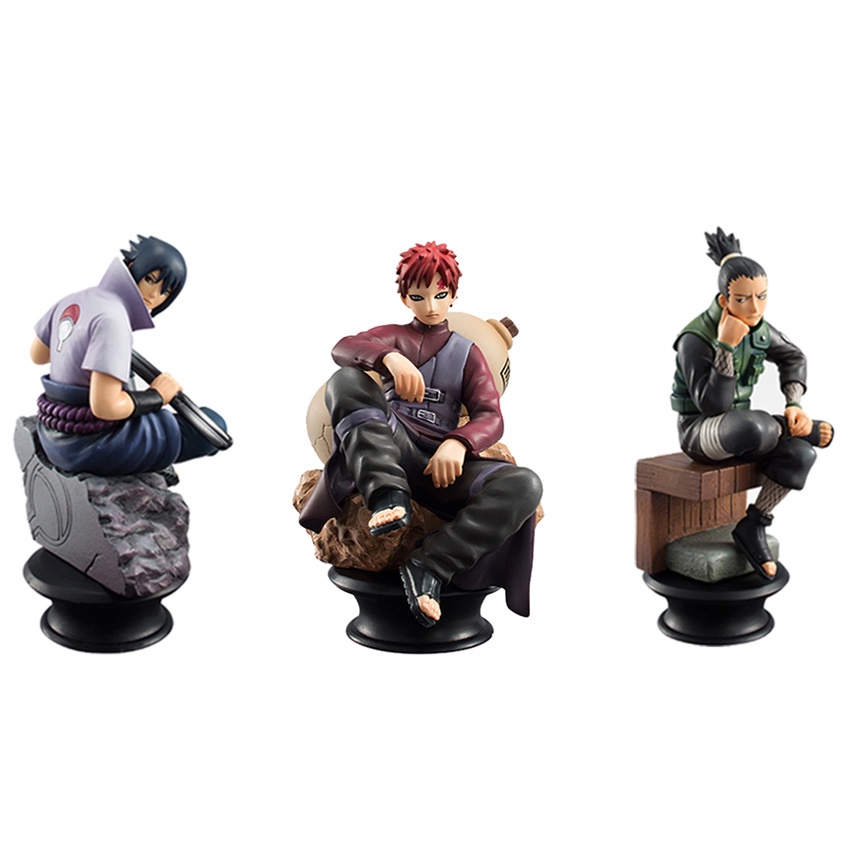 6pcs Set Anime Naruto Chess Version Kakashi Shikamaru Sasuke Manga