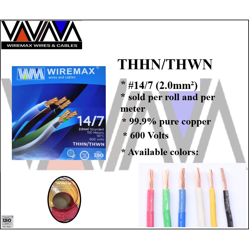 Wiremax Thhn Thwn Mm Mm Stranded Wire Sold Per