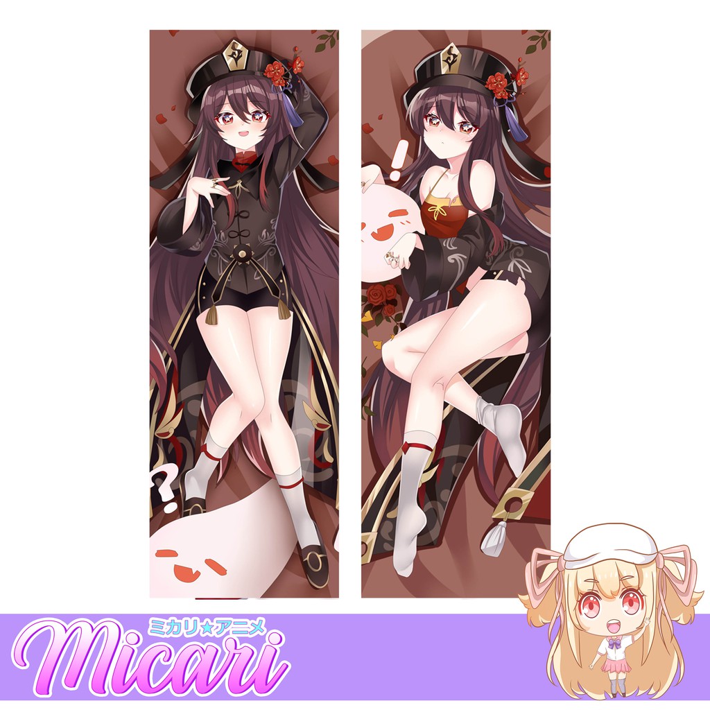 Micari Genshin Impact Hu Tao Anime Dakimakura Life Size Pillow Case