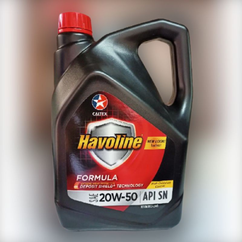 Caltex Havoline Formula SAE 20W 50 API SN 1 Gallon Shopee Philippines