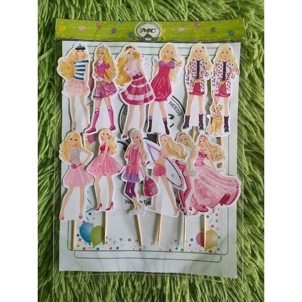 Barbie Theme Cupcake Topper 12pcs Shopee Philippines