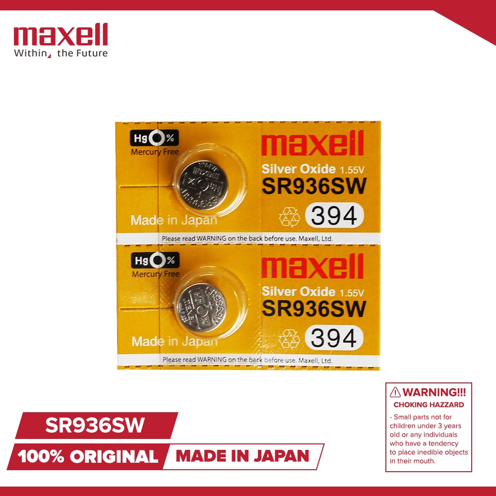 SR936SW 394 Original Maxell Silver Oxide Battery 1 55V 1PIECE