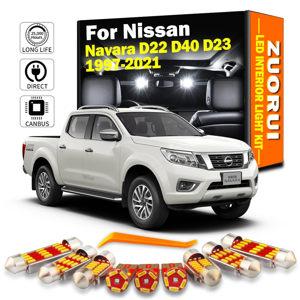 Zuorui Canbus Car Led Interior Dome Map Light Kit For Nissan Navara D