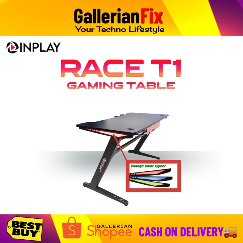 INPLAY Race T1 RGB Gaming Table Computer Black Shopee Philippines