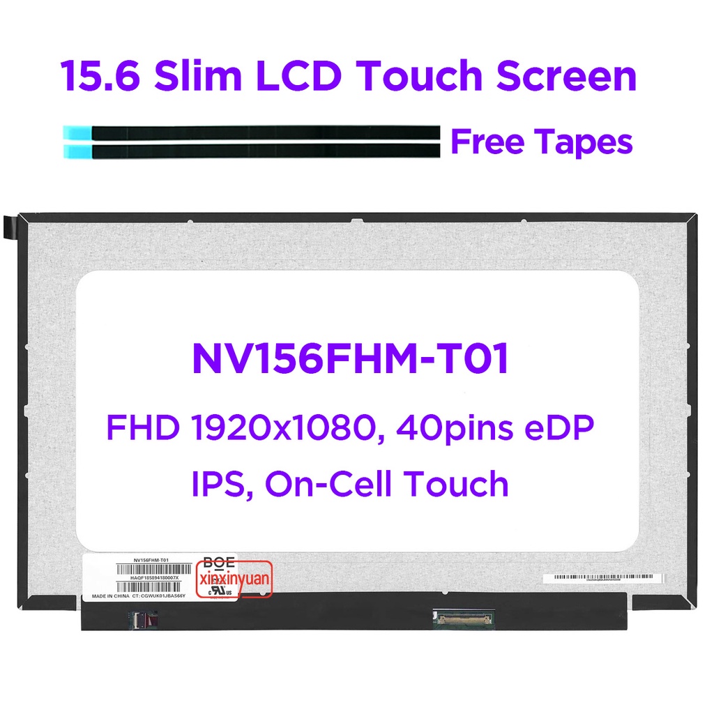 15 6 Laptop LCD Touch Screen NV156FHM T01 NV156FHM T01 V8 0 FHD