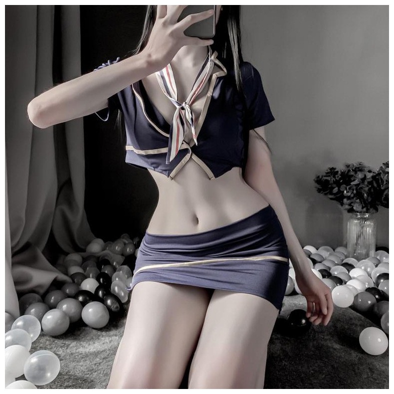 69Shop Sexy Lingerie Stewardess Pilot Flight Attendant Uniform Cosplay