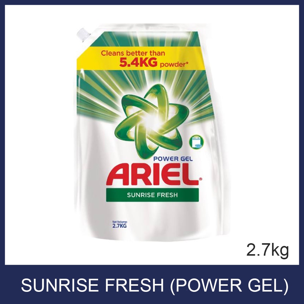 Ariel Power Gel Sunrise Fresh Liquid Detergent 2 7 Kg Shopee