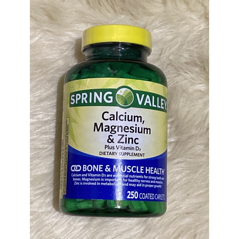 Spring Valley Calcium Magnesium Zinc Plus Vit D Caplets