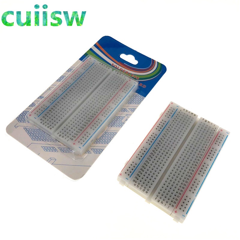 10PCS Breadboard 400 Tie Points Solderless PCB Breadboard Mini