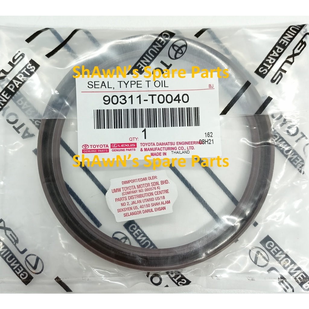 Flywheel Oil Seal Toyota Camry Acv Acv Estima Acr Acr Alphard