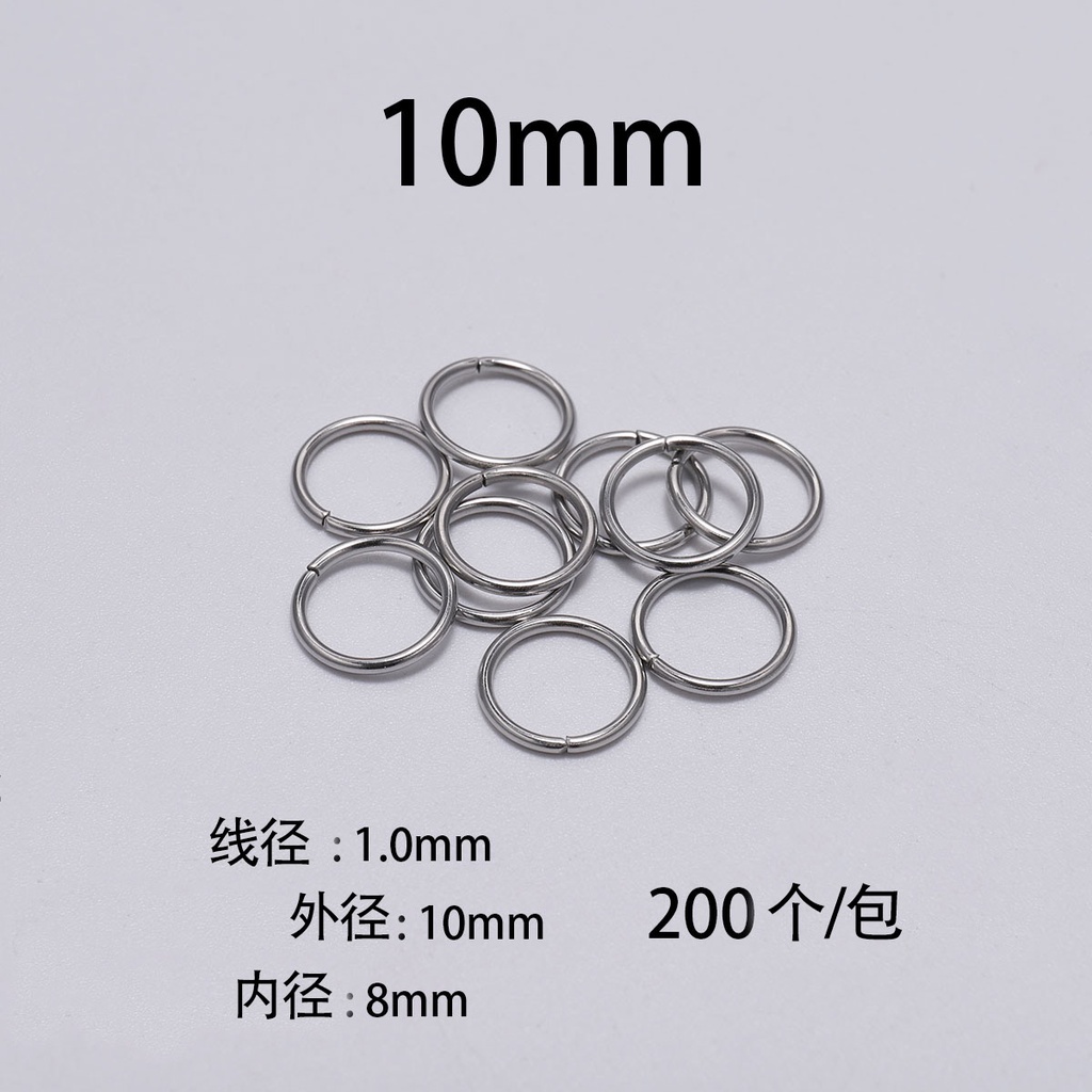 St Kunkka Stainless Steel Split Jump Ring Connector For Jewelry Making