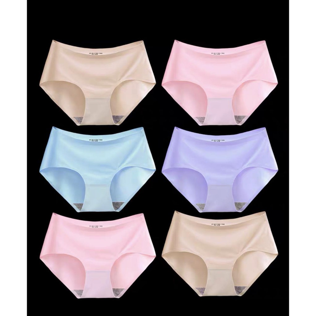 Women Ice Silk Seamless Panties One Piece Underwear Sexy JP147 4