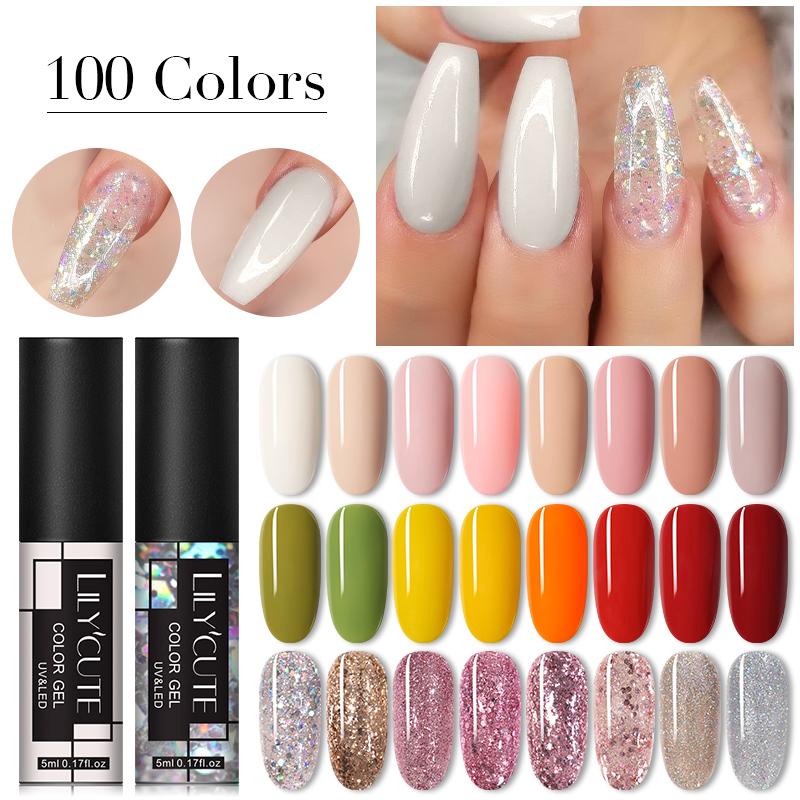 Born Pretty Glitter Gel Nail Polish Soak Off Nail Art Uv Base Top Coat