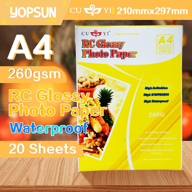 Cuyi Rc Glossy Photo Paper All Size A A R R R Gsm