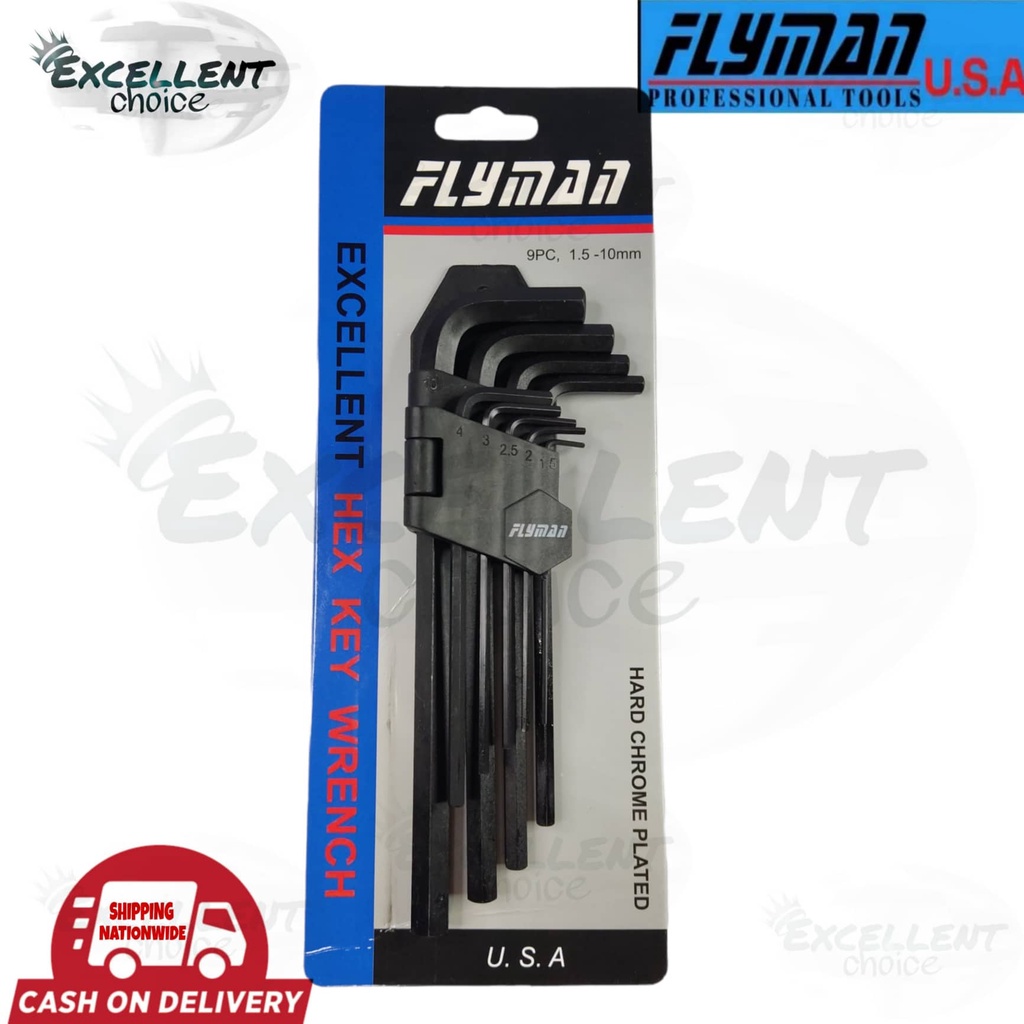 Flyman Pcs Allen Wrench Set Hex Keys Shopee Philippines