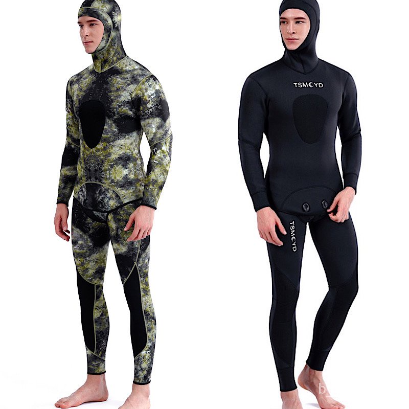 Lav4 3mm Camouflage Wetsuit Long Sleeve Fission Hooded 2 Pieces Of