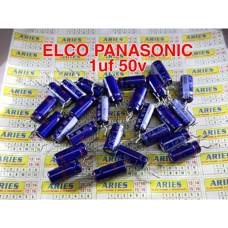 Elco 1uf 50v ORIGINAL PANASONIC 1 Uf 50 Volt Shopee Philippines