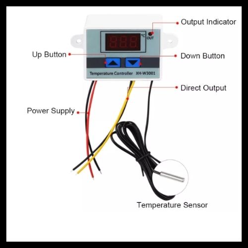 XH W3001 Digital LED Temperature Controller Switch Thermostat NTC