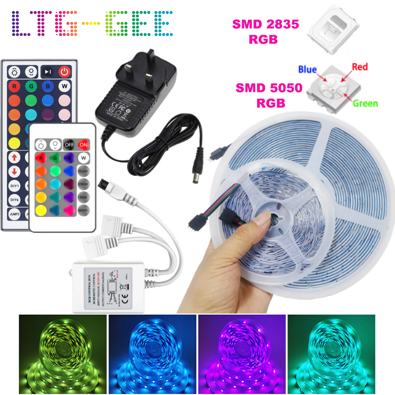 LTG GEE 5050 2835 RGB Waterproof 5m Roll 10m Roll LED Strip Light RGB