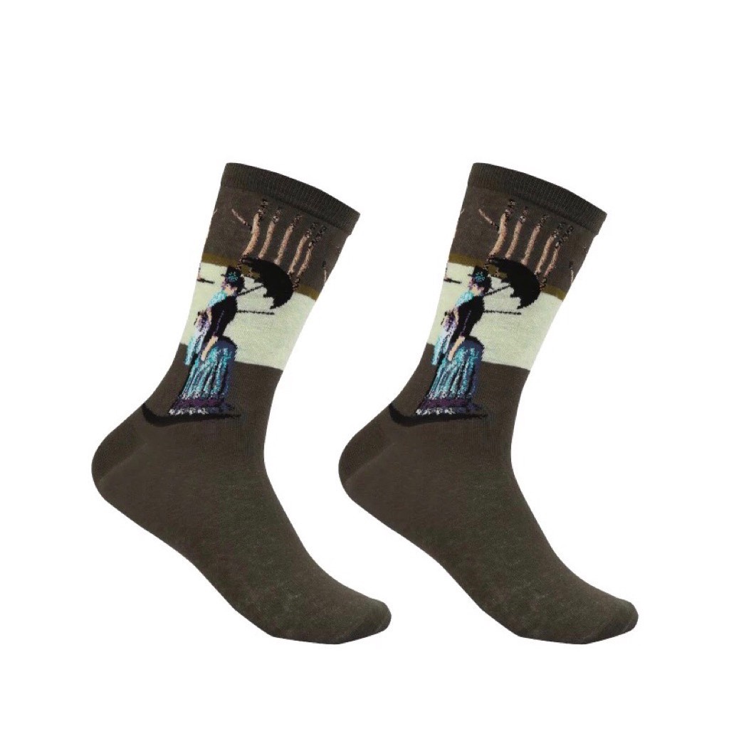 Korean Iconic Socks Famous Paintings Art Gallery Personality Art Retro