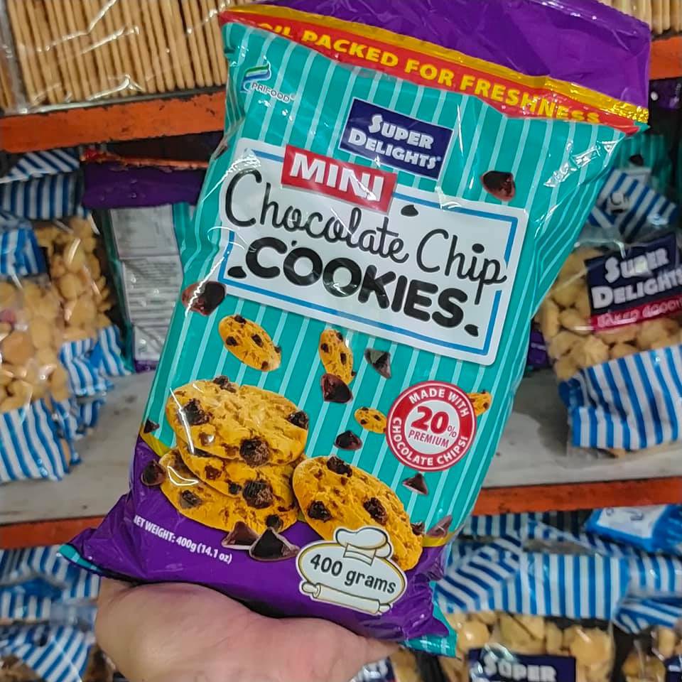 Super Delights MINI Chocolate Chip Cookies 400g BIG Shopee Philippines