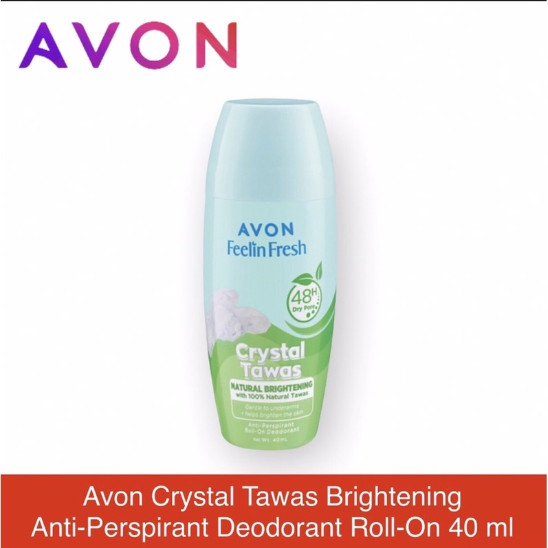 Avon Feelin Fresh Natural Brightening Crystal Tawas Roll On Deodorant