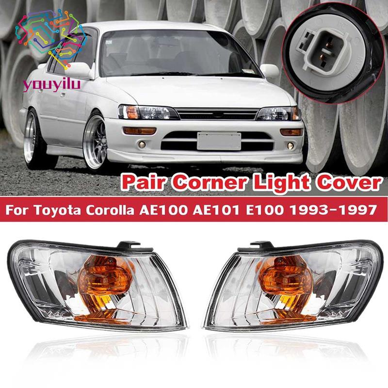 1 Pair Car Front Corner Lamp Light For Toyota Corolla AE100 AE101 E100