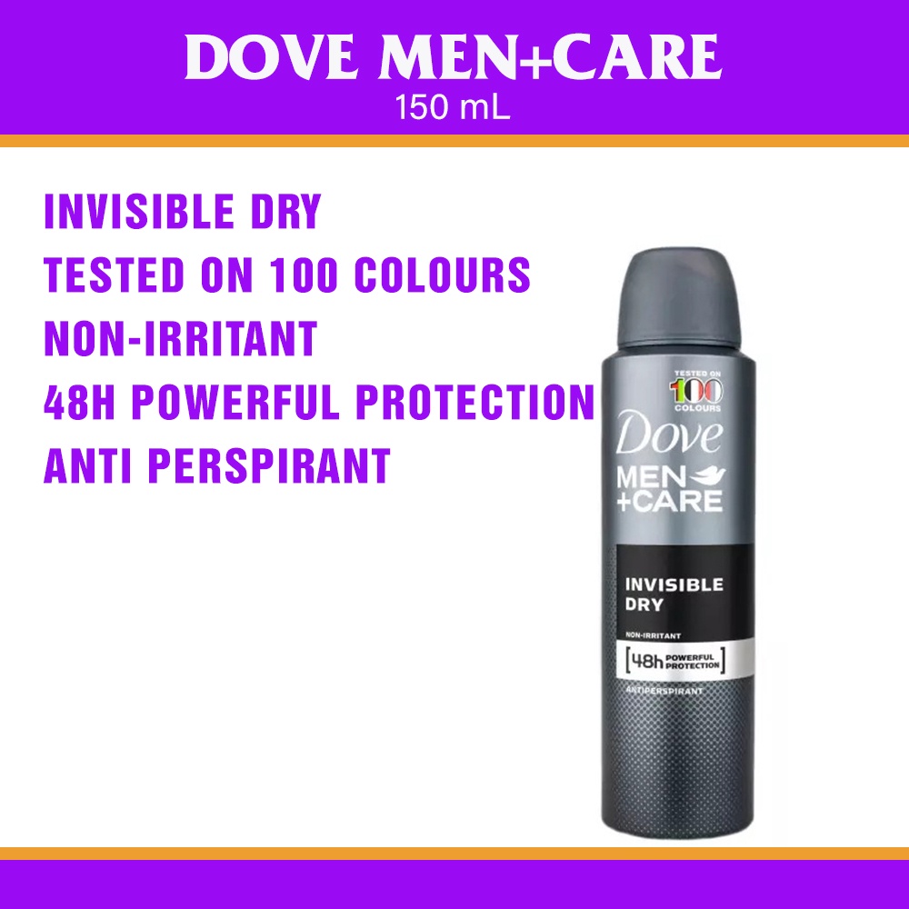 Dove Men Care Invisible Dry Deodorant Spray Ml Shopee Philippines