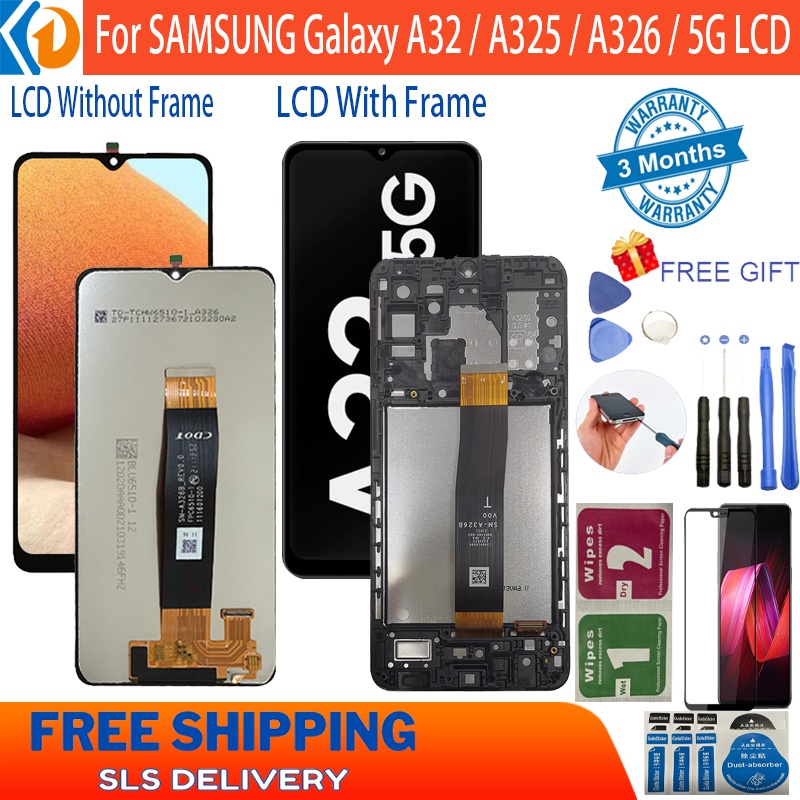 Original For SAMSUNG Galaxy A32 4G A325 A32 5G A326 LCD Display