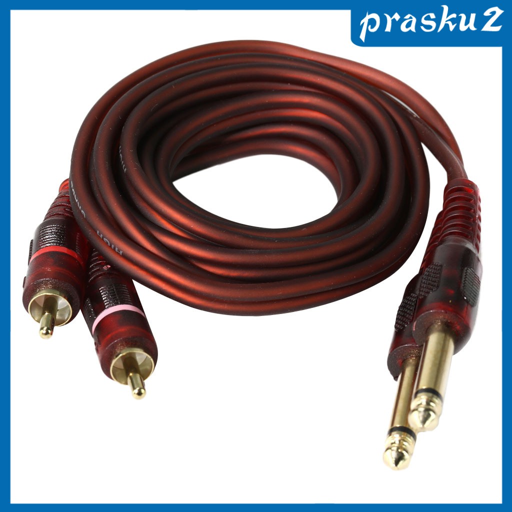 Prasku X Mm To Rca Cable Gold Plated Copper Shell Heavy