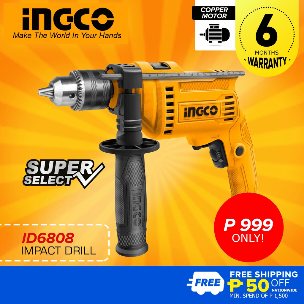 Ingco Id W Impact Drill Mm With Variable Speed Forward