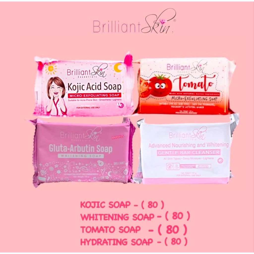 Brilliant Skin Soaps Gluta Arbutin Kojic Acid Milky White G