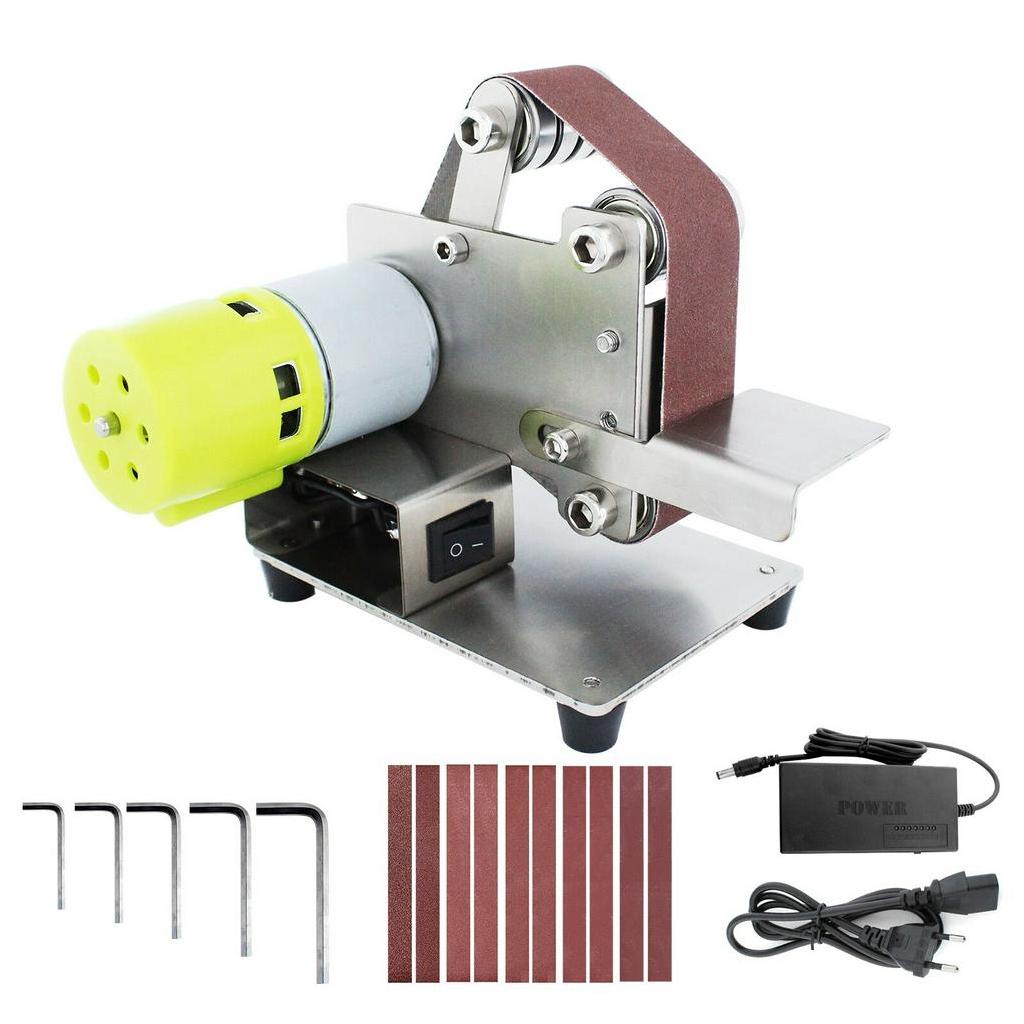 W Diy Mini Electric Belt Machine Sander Sanding Grinding Polishing