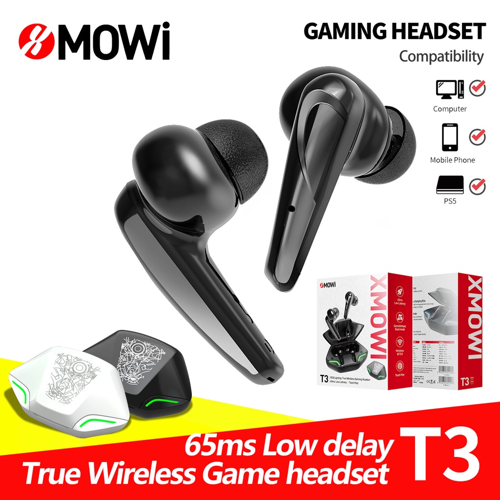 PLEXTONE XMOWi T3 Wireless Bluetooth Earphone Lighting BT 5 1 Headset