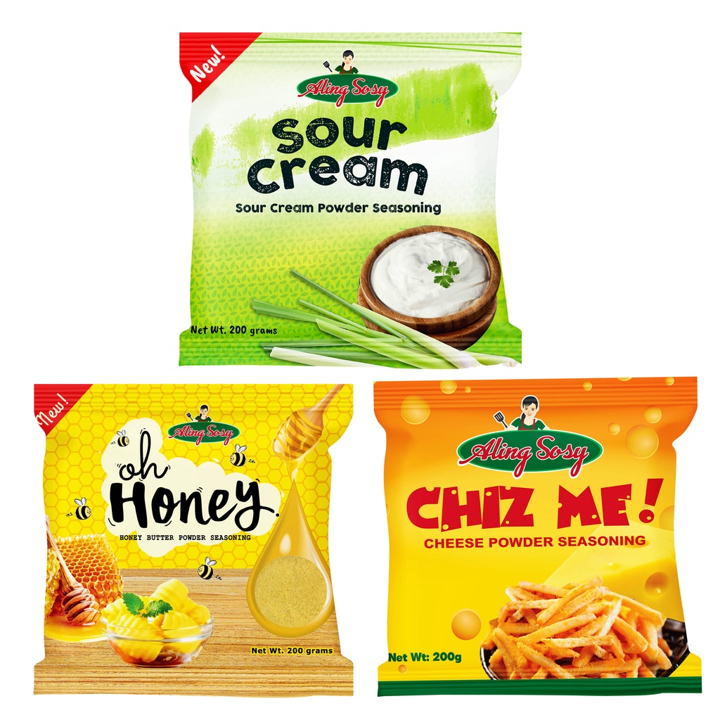 Aling Sosy Bbq Sour Cream Chiz Honey Flavor Powder Seasoning