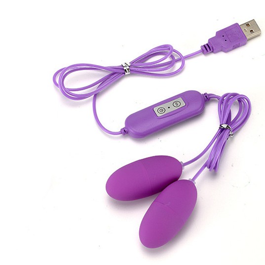 Usb Rechargeable Bullet Egg Vibrator Vibrating Egg Sex Toys Double Eggs