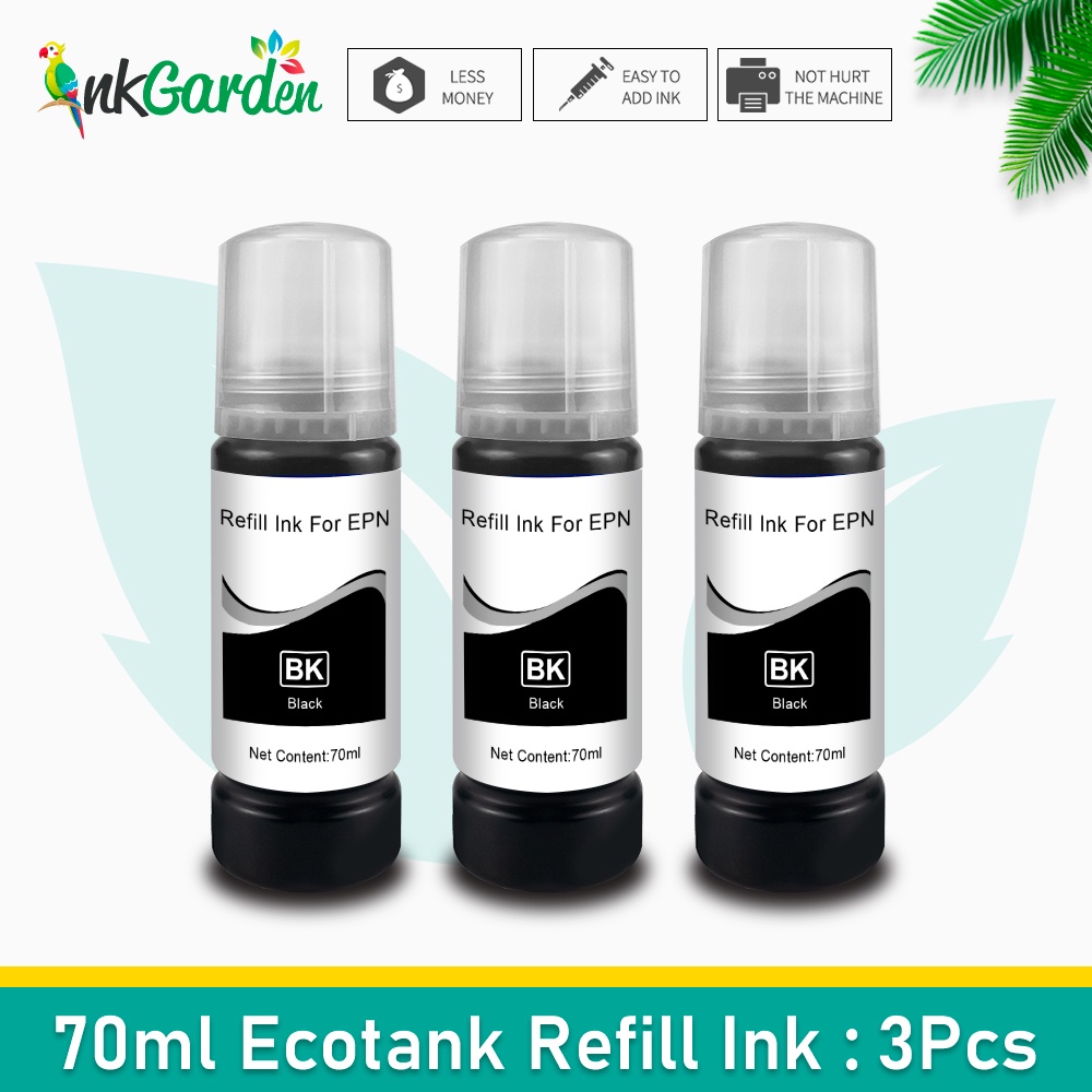 Ink Garden For EcoTank Refill Dye Based Ink Kits For Epson EcoTank