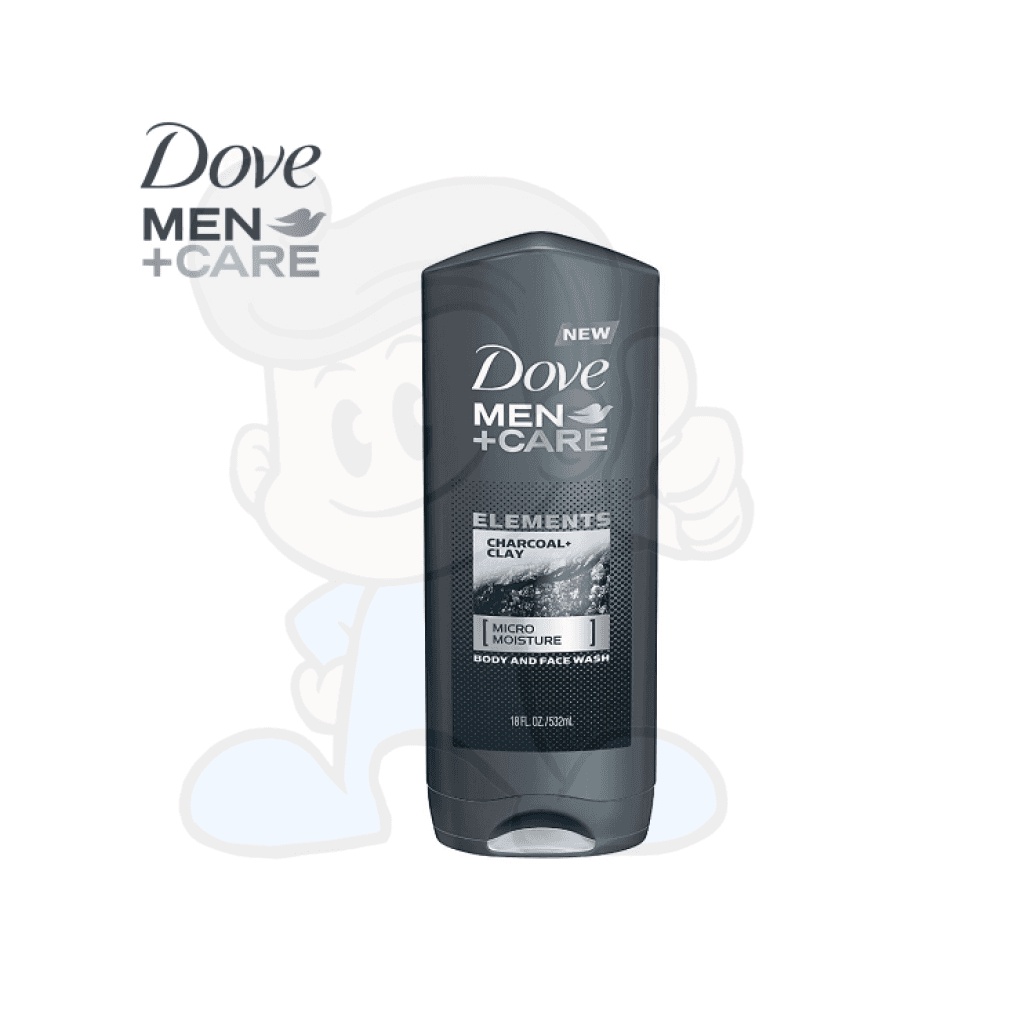 Dove Men Care Elements Body And Face Wash Charcoal And Clay Oz