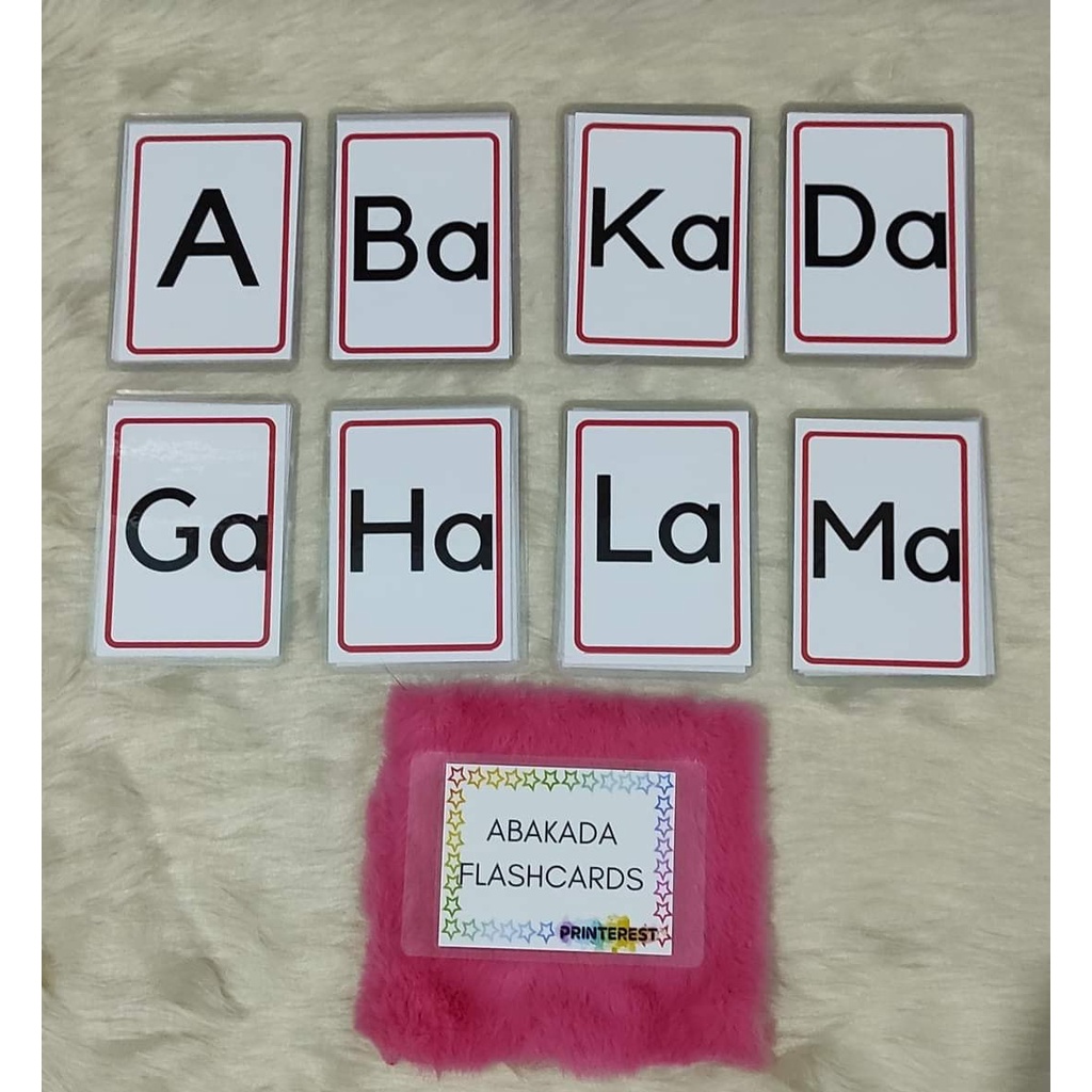 Abakada And Sight Words Mini Laminated Flashcards Shopee Philippines