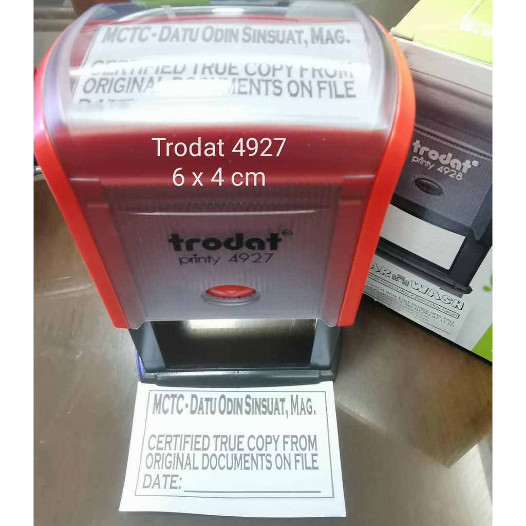 Trodat Business Notarial Stamp Customized Self Inking Stamp Original