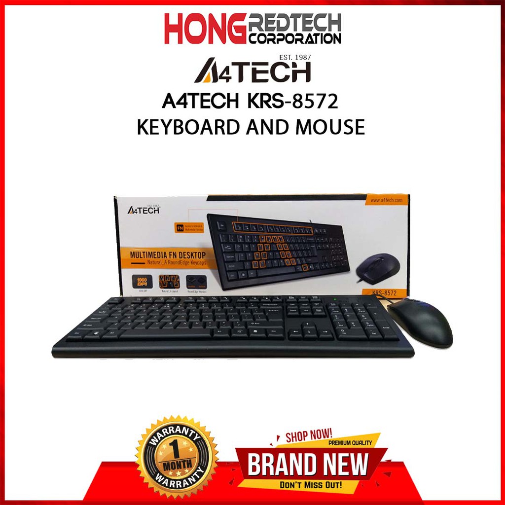 A4TECH KRS 8572 KEYBOARD AND MOUSE Shopee Philippines