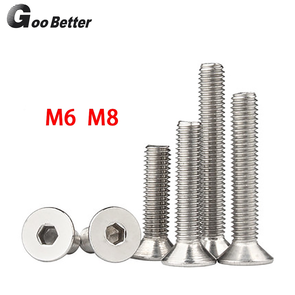 M M Countersunk Head Hex Socket Screws Stainless Steel Allen Key