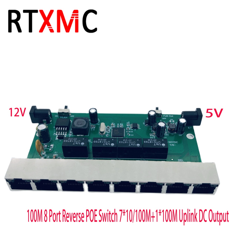 POE Switch Reverse POE 100M RPOE 100M 8Port Reverse 7 10 100M 1 100M