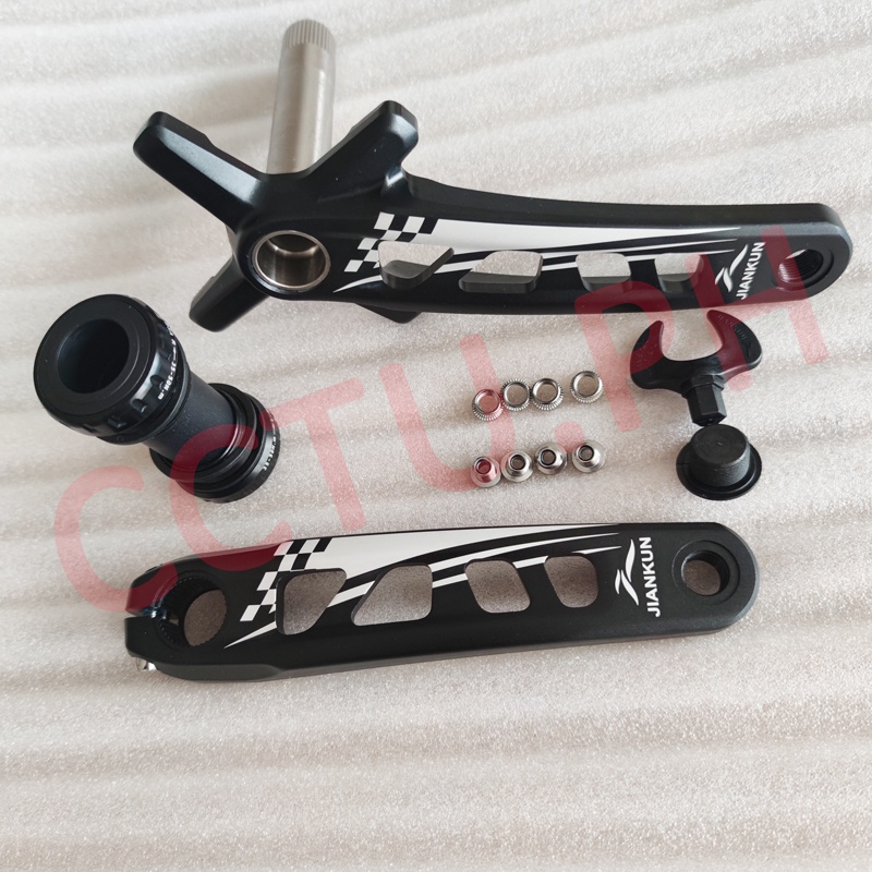 Jiankun Hollow Bicycle Crank 104 BCD CNC Untralight Crankset MTB Road