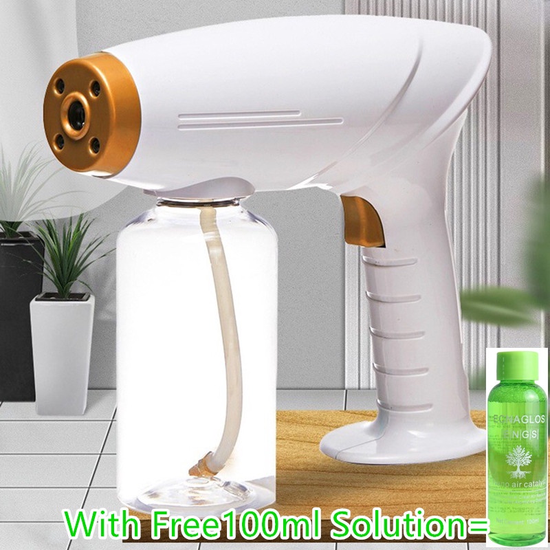 Wireless Atomization Disinfection Spray Gun Anion Blu Ray Nano Atomizer