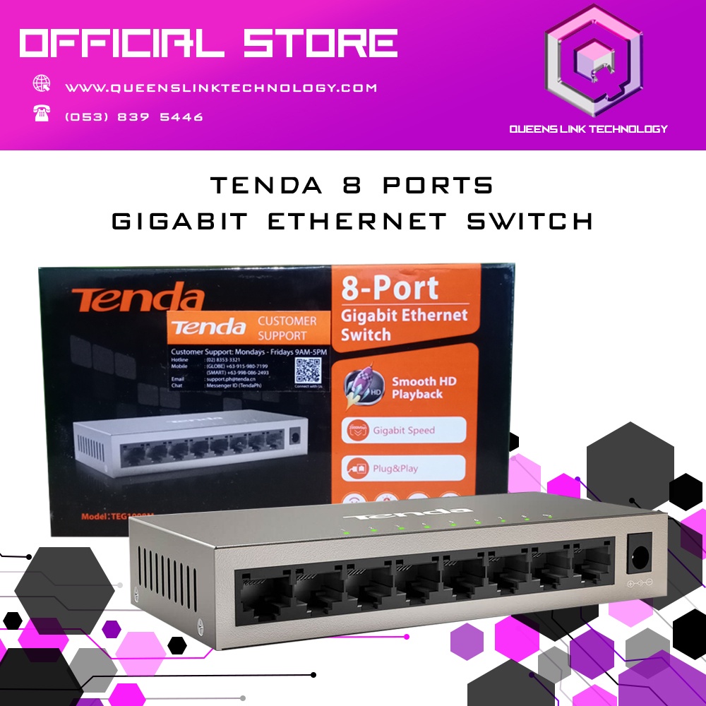 Tenda Port Desktop Switch Metal Gigabit Shopee Philippines