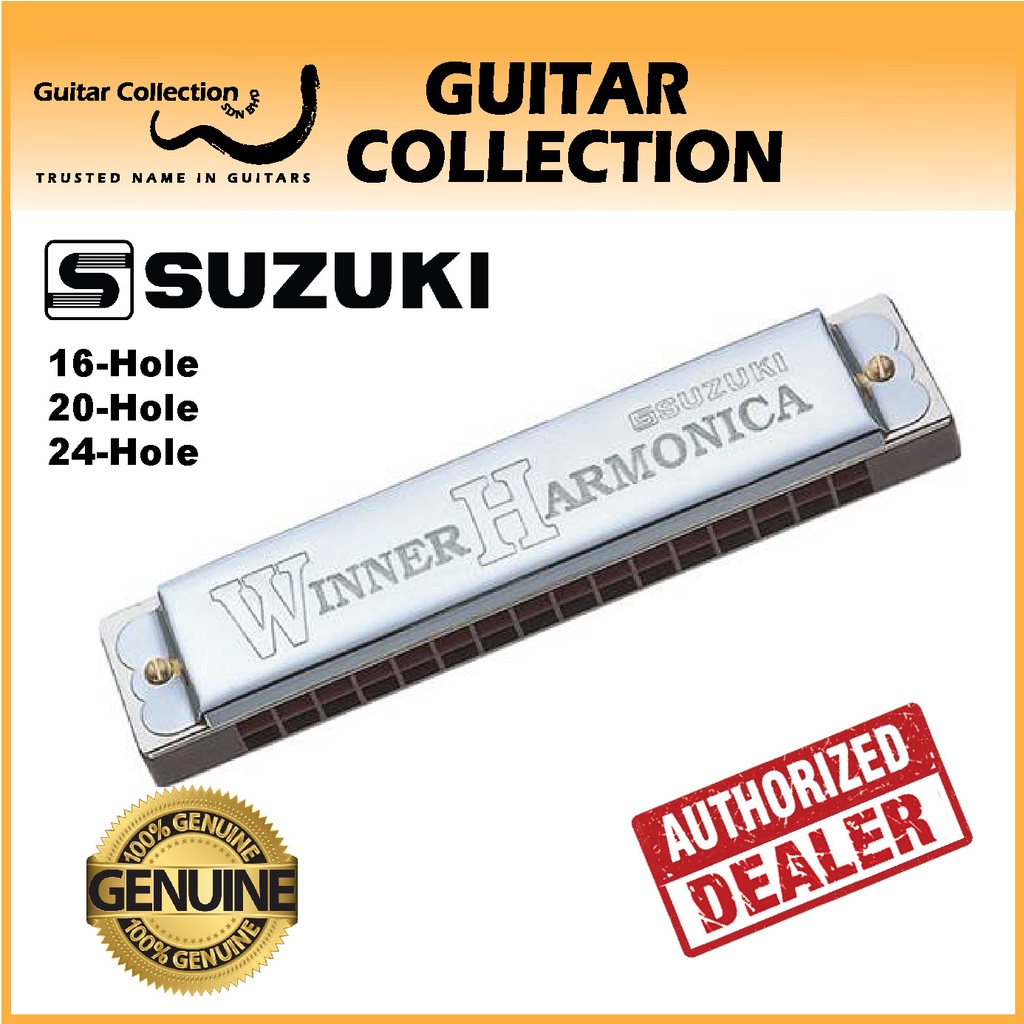 Suzuki WD HA W Winner Tremolo Harmonica C Key 16 Hole 20 Hole 24